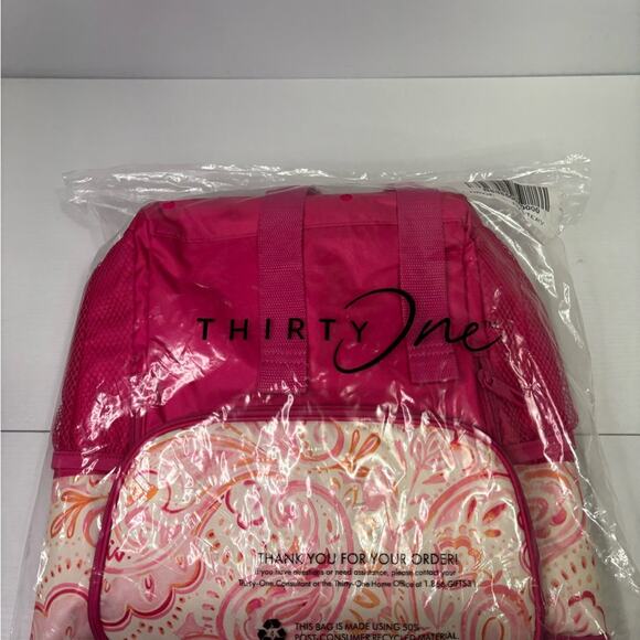 NWT Pink Paisley Thermal Backpack Bin9 main image 9